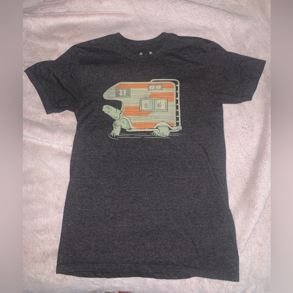 HEADLINE SHIRTS T-Shirt Turtle Camper Shell Grey S